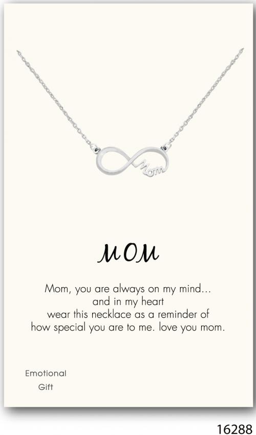 Forever my mom silver pendent